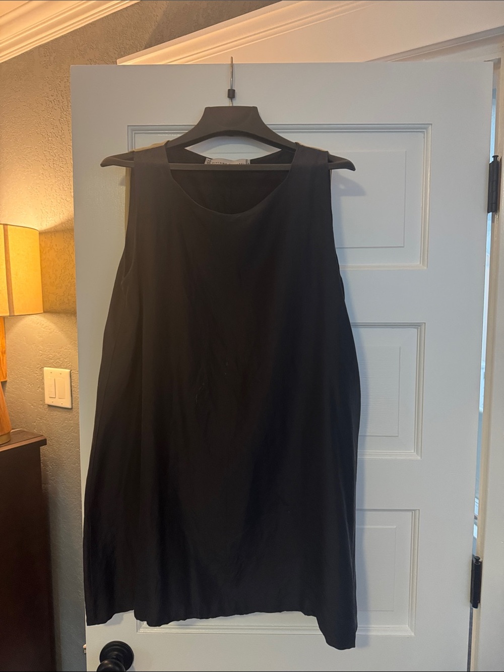 Sleeveless Black Tunic Top